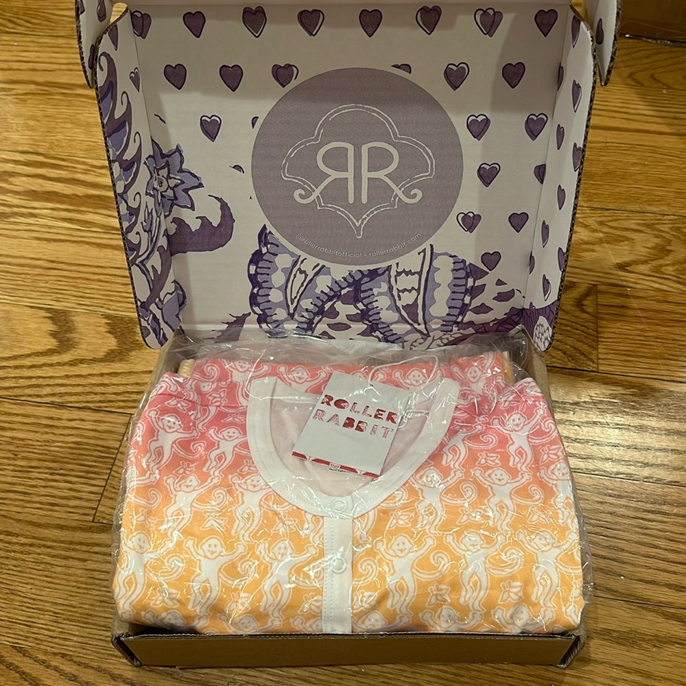 ROLLER RABBIT 12 DAYS OF PRINTS LIMITED PJS XS SUNSET